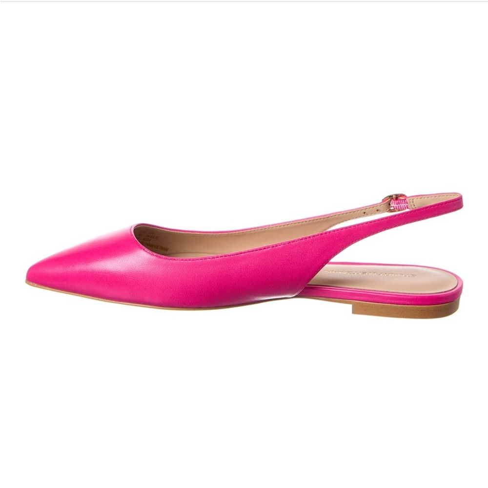 NEW Stuart Weitzman Mara Slingback Flats Pink Leather | Minimalist | MSRP$395 - Picture 3 of 8